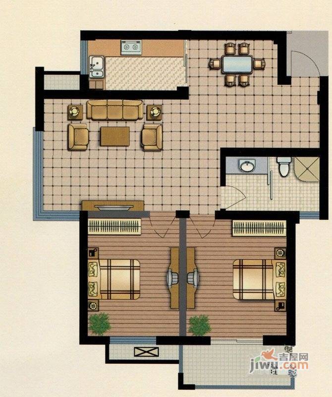 藏珑0室0厅1卫户型图