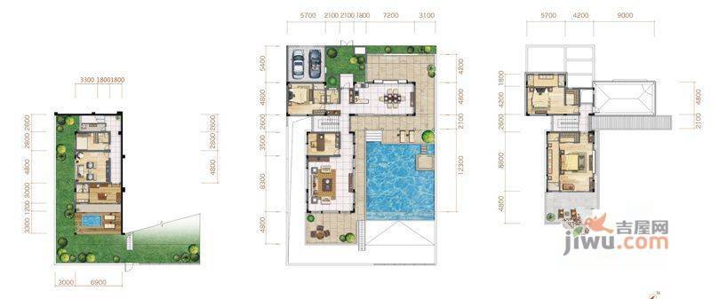 阳西月亮湾普通住宅315㎡户型图