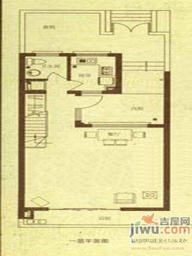 大吉山水田园2室2厅1卫154㎡户型图