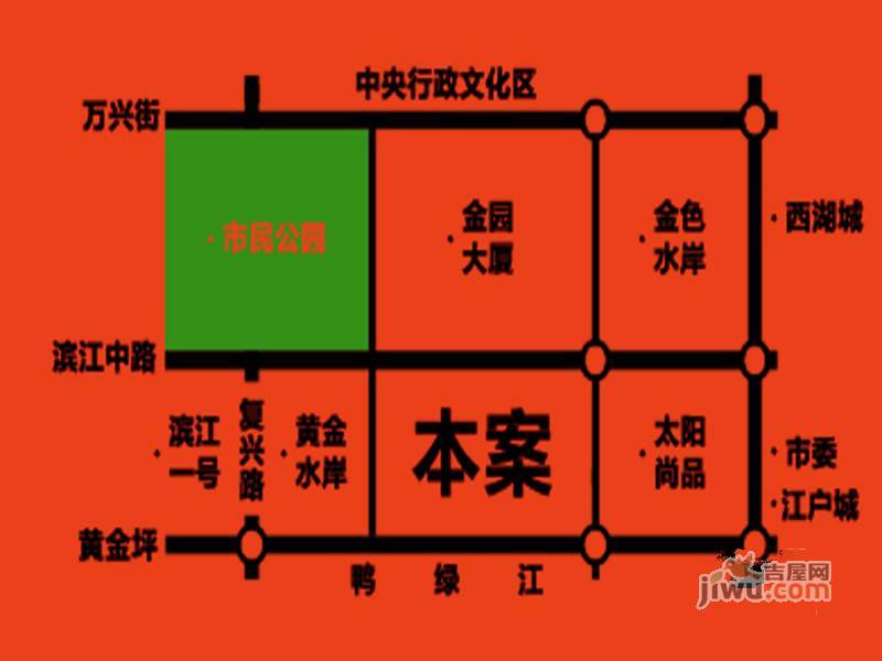 滨江凯旋门位置交通图3