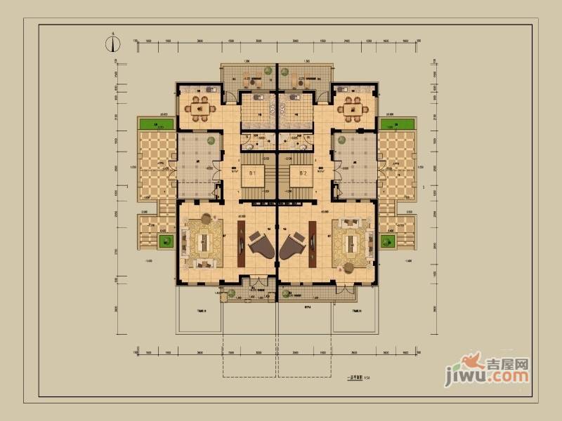 俄罗斯小镇5室4厅5卫239.2㎡户型图