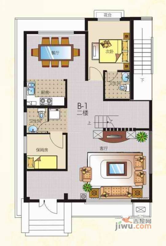 金和信花园5室2厅4卫222㎡户型图