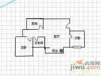 清清家园2室2厅1卫户型图