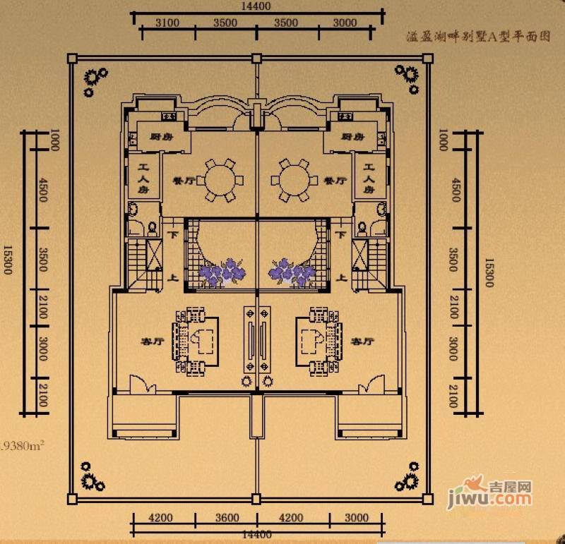 溢盈海岸5室2厅3卫213.2㎡户型图