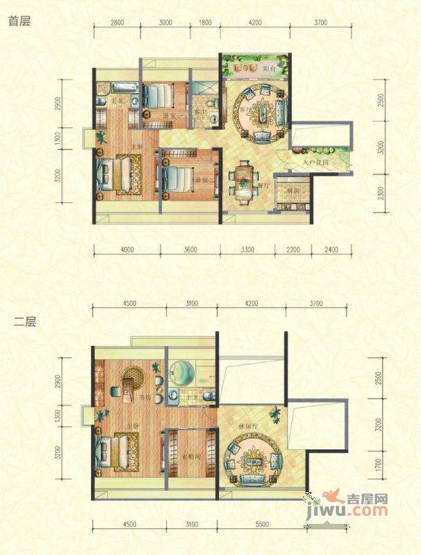 蓝城一号二期2室2厅1卫86㎡户型图