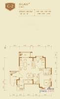 海南之心三期2室2厅2卫88.2㎡户型图