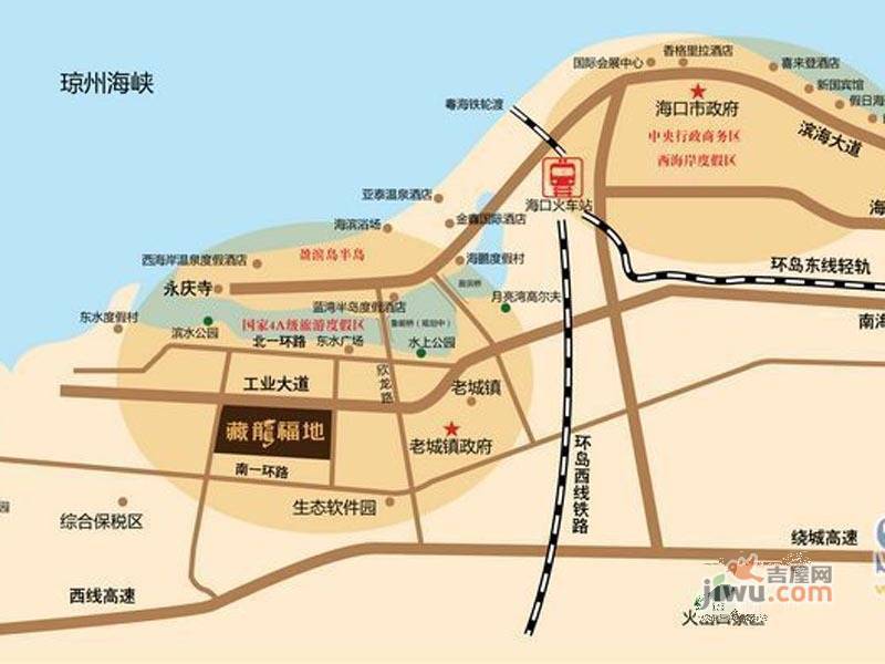海南藏龙福地位置交通图2