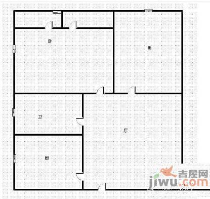 普瑞新天地1室1厅1卫户型图