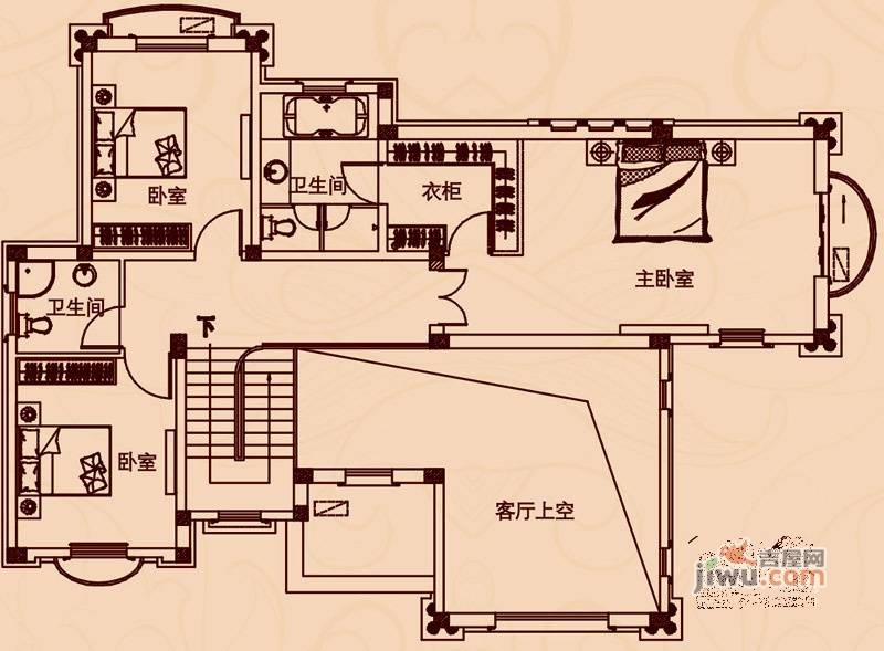 岭尚山河普通住宅290.4㎡户型图