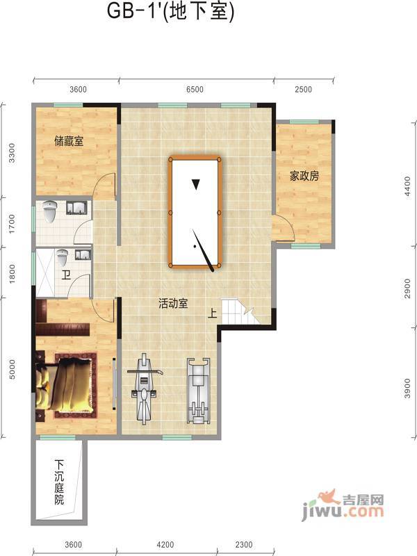 双龙紫薇园普通住宅84.8㎡户型图