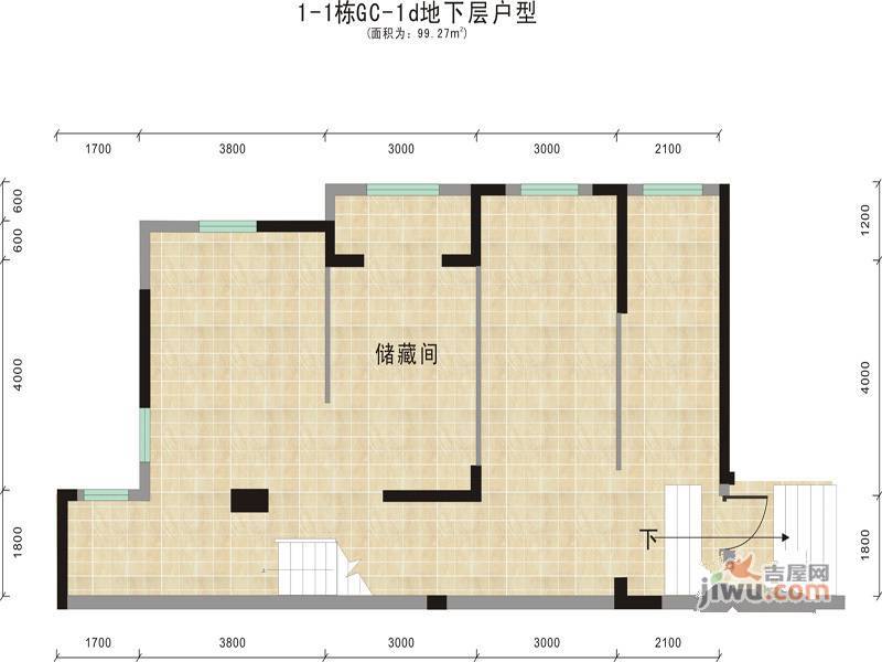 双龙紫薇园普通住宅84.8㎡户型图