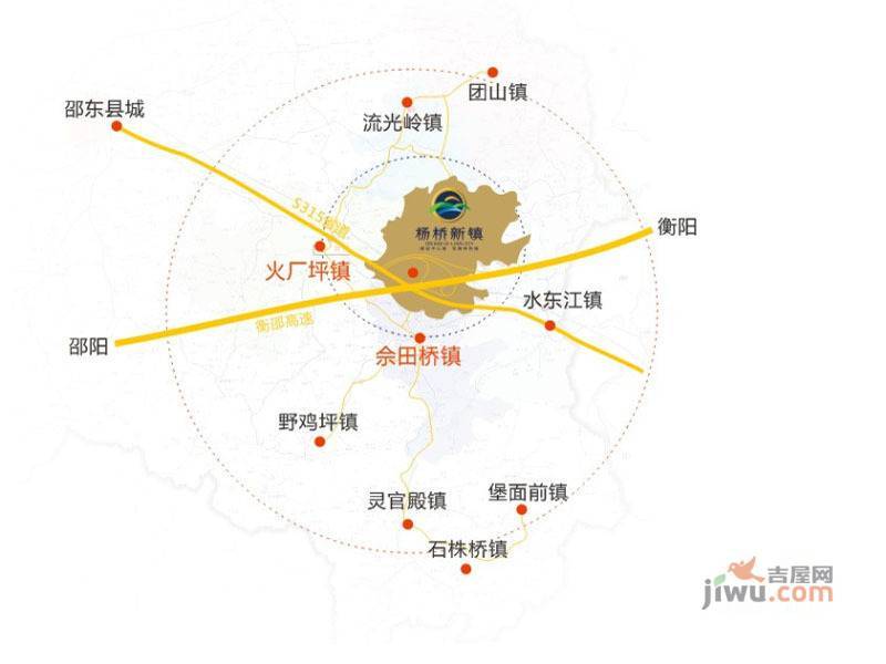 杨桥新镇东风商贸城位置交通图