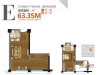 崇安D-PARK国际普通住宅63.4㎡户型图