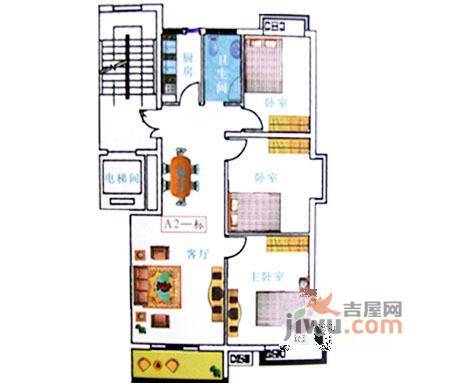 中天·三里银和源3室2厅1卫104.9㎡户型图