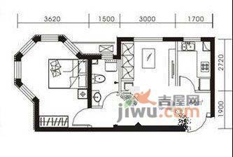 翔凤山水国际2室2厅1卫71.8㎡户型图