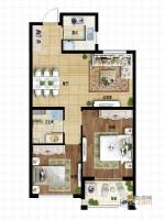 奥克斯广场2室2厅1卫90㎡户型图