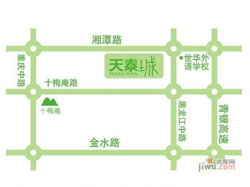 天泰新罗园位置交通图图片