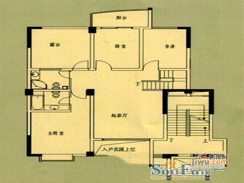 国飞尚城4室2厅2卫141㎡户型图