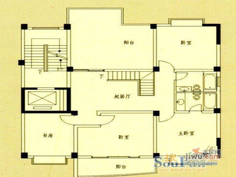 国飞尚城4室2厅2卫141㎡户型图