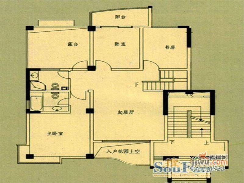 国飞尚城4室2厅2卫141㎡户型图