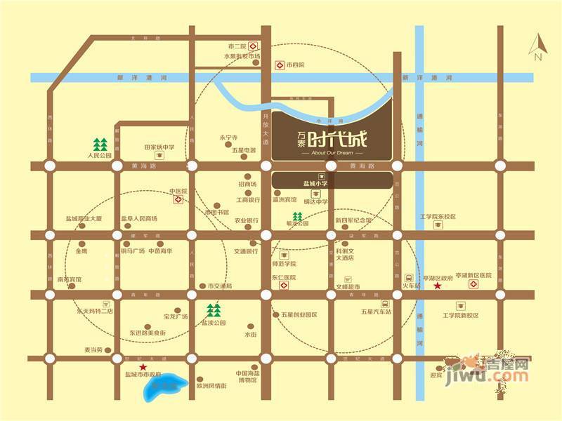 万泰时代城位置交通图