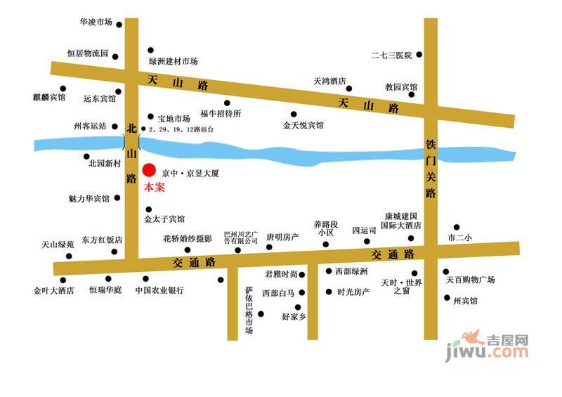 京中京昱大厦位置交通图