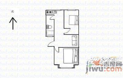 新桥小区2室2厅1卫76㎡户型图