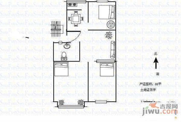 清泉寨小区3室2厅0卫户型图