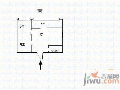 宁海佳苑2室1厅1卫69㎡户型图