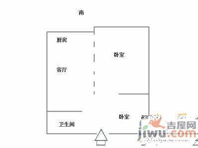 宁海佳苑2室1厅1卫69㎡户型图