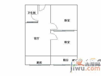 宁海佳苑2室1厅1卫69㎡户型图