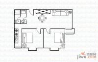 龙海家园2室2厅1卫户型图