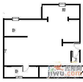 城中区2室3厅2卫户型图