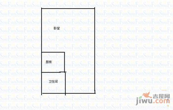 海鹰大厦2室1厅1卫70㎡户型图