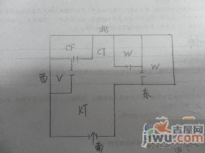 海鹰大厦2室1厅1卫70㎡户型图