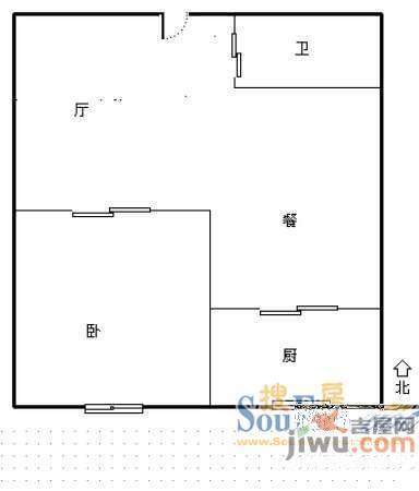 海鹰大厦2室1厅1卫70㎡户型图