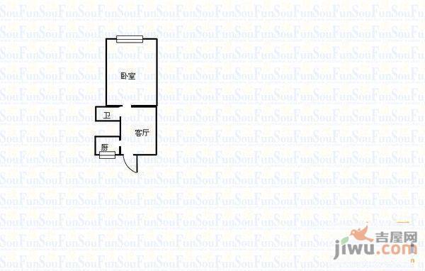 文化路2室2厅1卫83㎡户型图