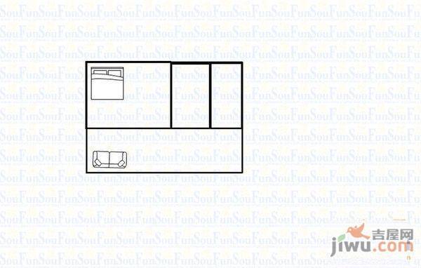 文化路2室2厅1卫83㎡户型图