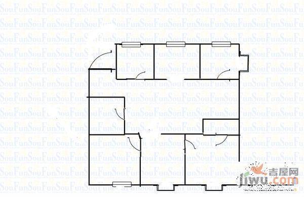 闻涛山庄3室2厅2卫132㎡户型图