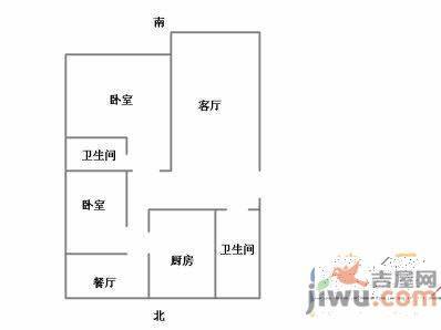 海信慧园二期3室2厅2卫115㎡户型图