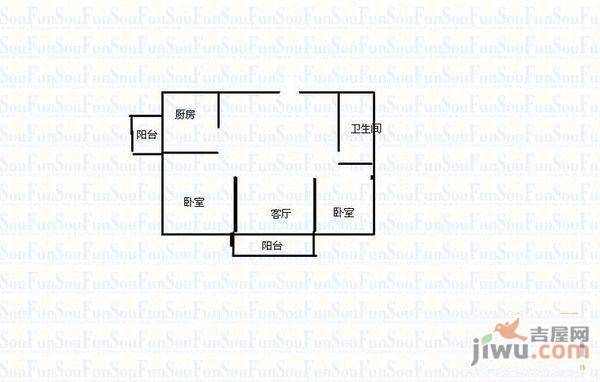 岱山花园3室2厅2卫130㎡户型图