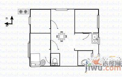 岱山花园3室2厅2卫130㎡户型图