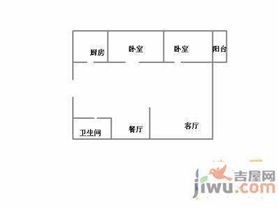 天一苑2室2厅1卫户型图