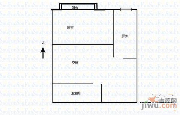 天一苑2室2厅1卫户型图