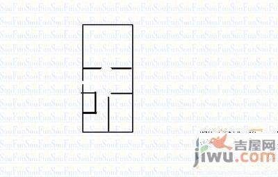 上夼东路2室1厅1卫56㎡户型图