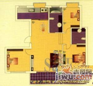 银河名都2室2厅1卫92.3㎡户型图