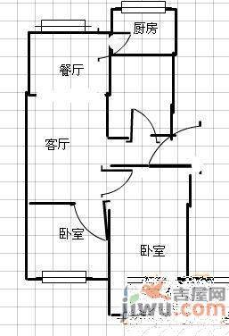 联谊小区3室2厅1卫99㎡户型图