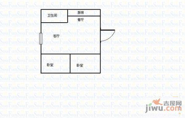 祥和小区2室1厅1卫户型图