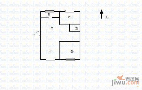 祥和小区2室1厅1卫户型图