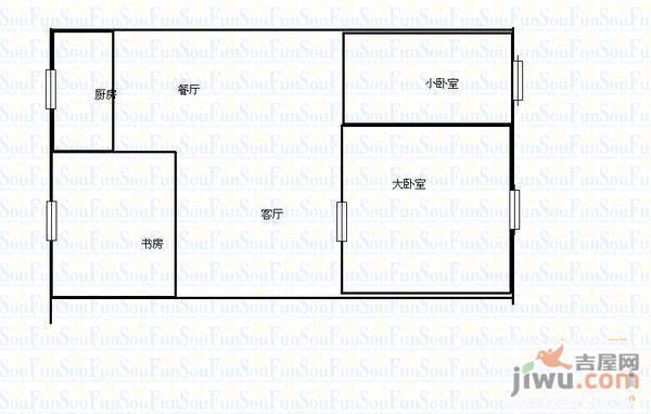 祥和小区2室1厅1卫户型图